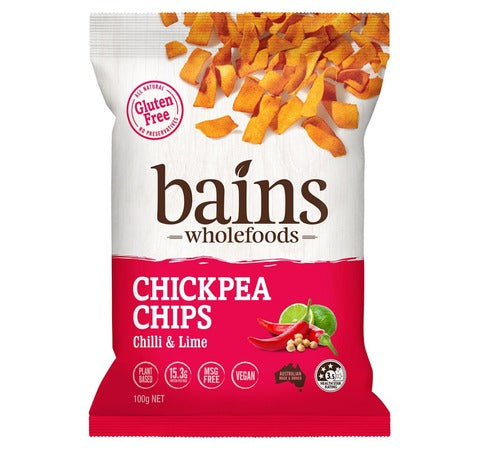 Bains Wholefoods Chickpea Chips | Chilli and Lime